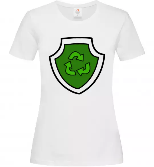 Жіноча футболка Значок Роккі Білий фото