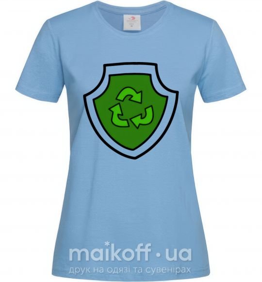 Женская футболка Значек Рокки Голубой фото