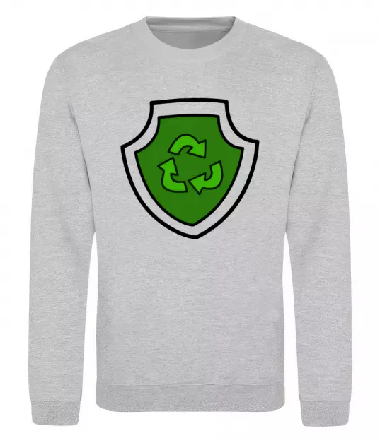 Світшот Значок Роккі Сірий меланж фото