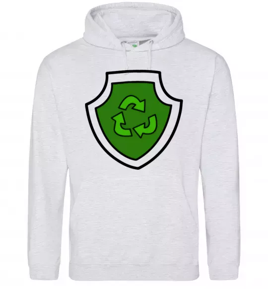 Чоловіча толстовка (худі) Значок Роккі Сірий меланж фото