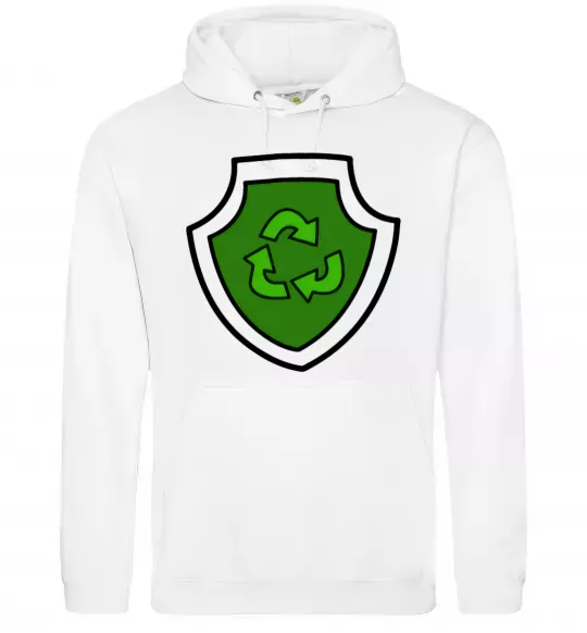 Жіноча толстовка (худі) Значок Роккі Білий фото