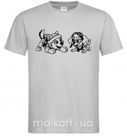 Мужская футболка Скай и Эверест Серый фото