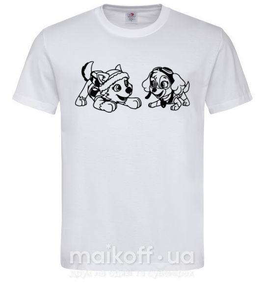 Мужская футболка Скай и Эверест Белый фото