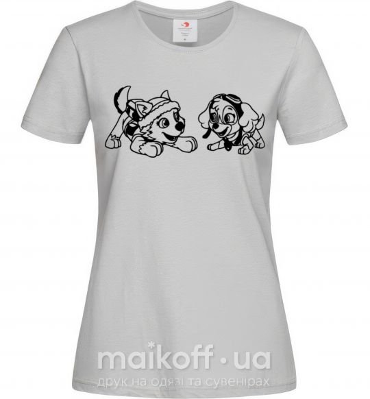 Женская футболка Скай и Эверест Серый фото