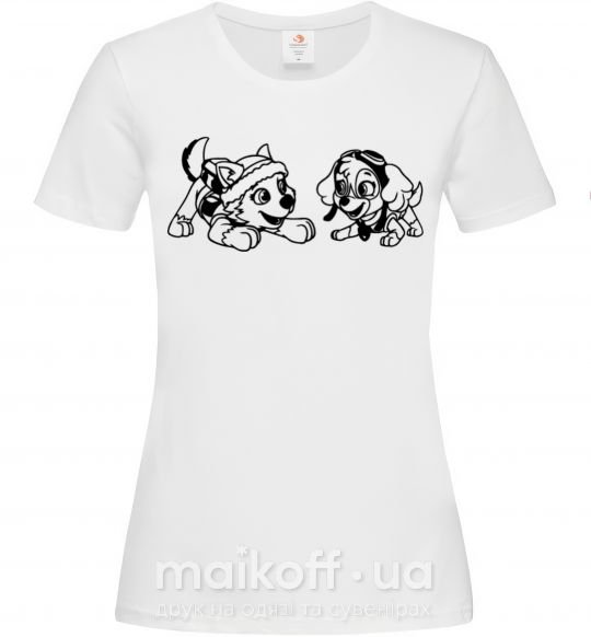Женская футболка Скай и Эверест Белый фото