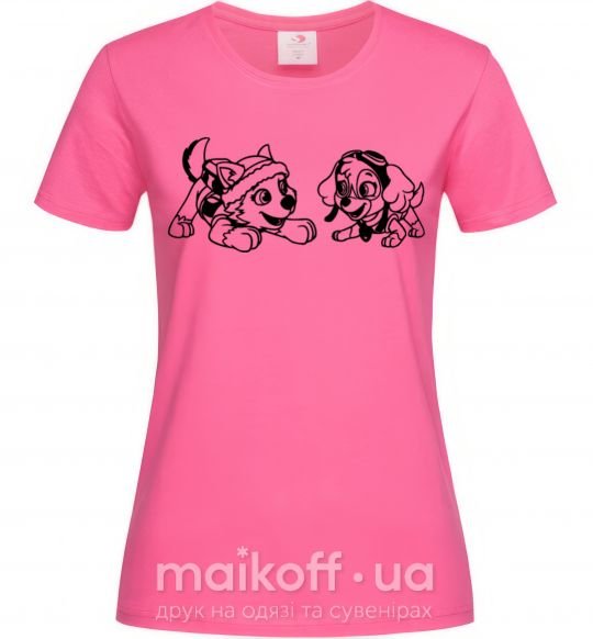 Женская футболка Скай и Эверест Ярко-розовый фото