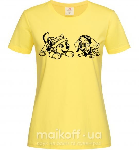 Женская футболка Скай и Эверест Лимонный фото