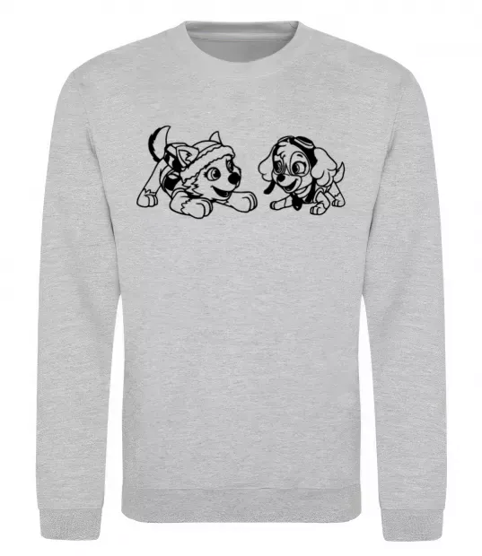 Свитшот Скай і Еверест Серый меланж фото