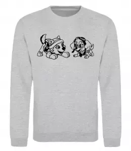 Свитшот Скай і Еверест Серый меланж фото