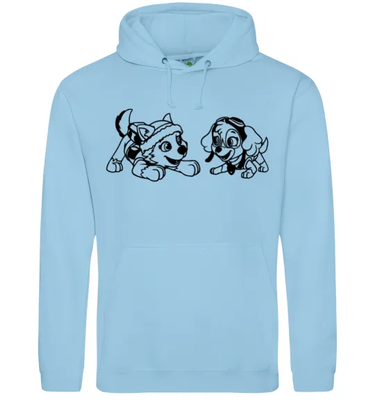 Мужская толстовка (худи) Скай і Еверест Голубой фото