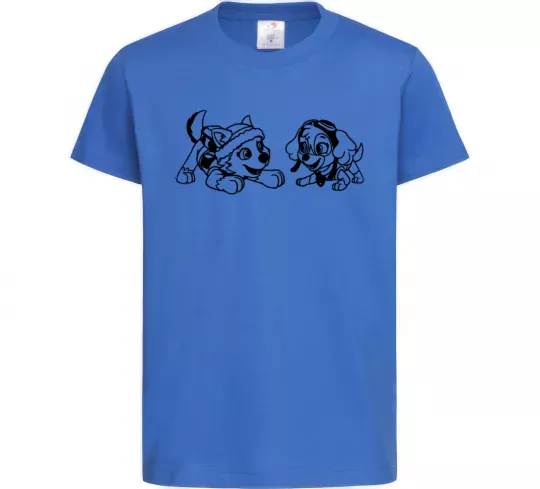 Дитяча футболка Скай і Еверест Яскраво-синій фото