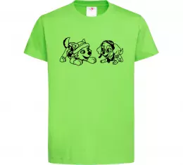 Дитяча футболка Скай і Еверест Лаймовий фото