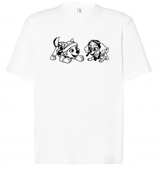 Футболка Оверсайз Скай і Еверест Білий фото