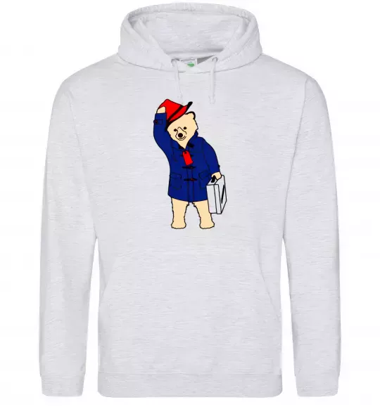 Жіноча толстовка (худі) Паддінгтон Сірий меланж фото