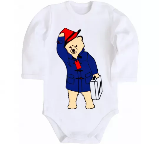 Детский боди Паддінгтон Белый фото