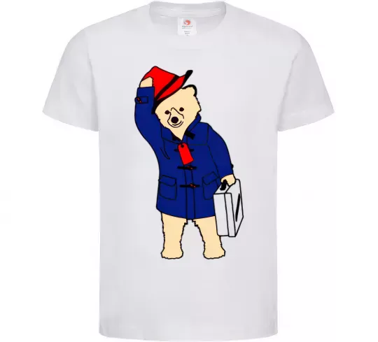 Детская футболка Паддінгтон Белый фото