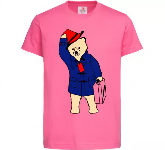 Детская футболка Паддінгтон Ярко-розовый фото