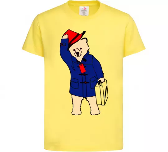 Детская футболка Паддінгтон Лимонный фото
