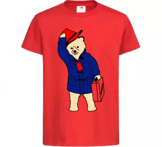 Детская футболка Паддінгтон Красный фото