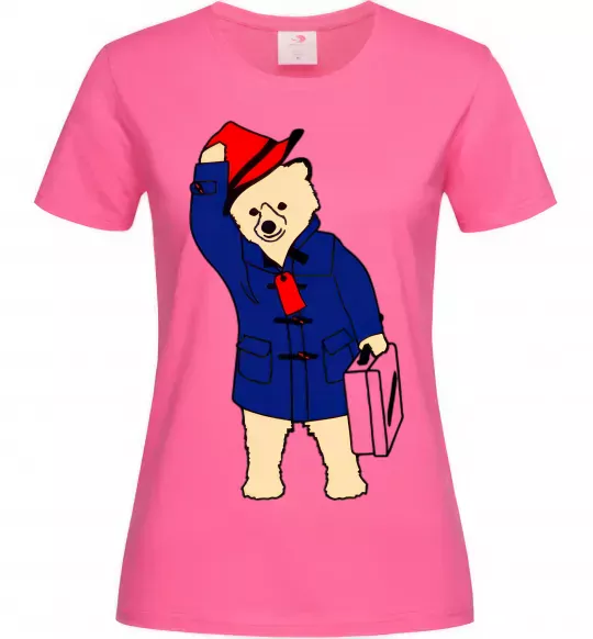 Женская футболка Паддінгтон Ярко-розовый фото