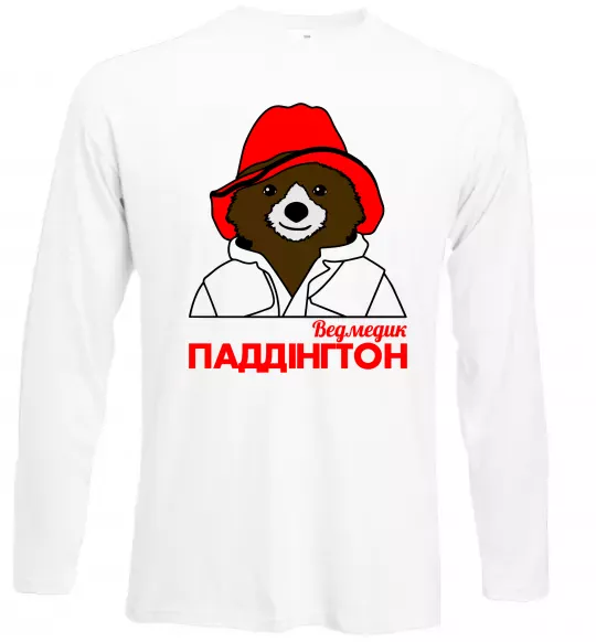 Лонгслив Ведмедик Паддінгтон Белый фото