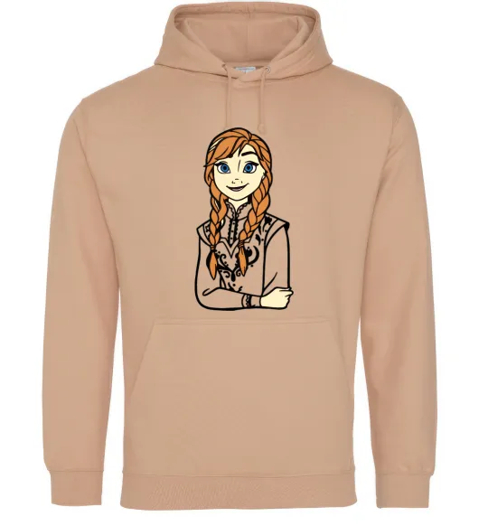 Чоловіча толстовка (худі) Анна Холодне Серце Пісочний фото