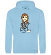 Чоловіча толстовка (худі) Анна Холодне Серце Блакитний фото
