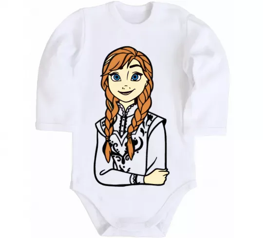 Детский боди Анна Холодне Серце Белый фото