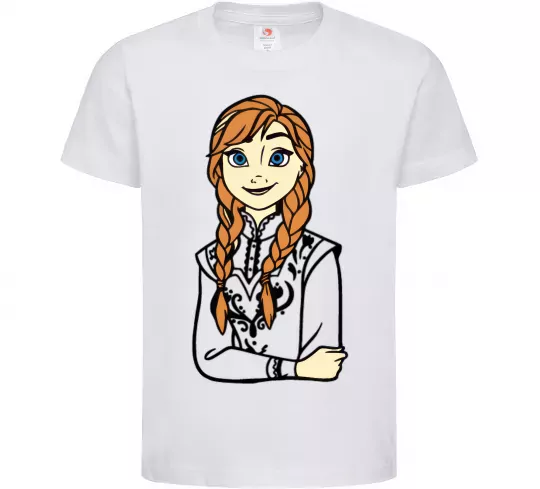 Детская футболка Анна Холодне Серце Белый фото