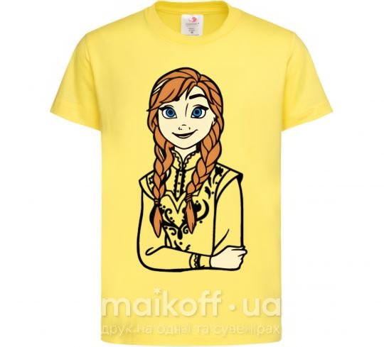 Детская футболка Анна Холодное Сердце Лимонный фото