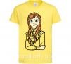 Дитяча футболка Анна Холодное Сердце Лимонний фото