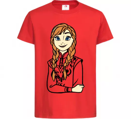 Детская футболка Анна Холодне Серце Красный фото