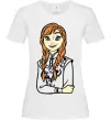Женская футболка Анна Холодне Серце Белый фото