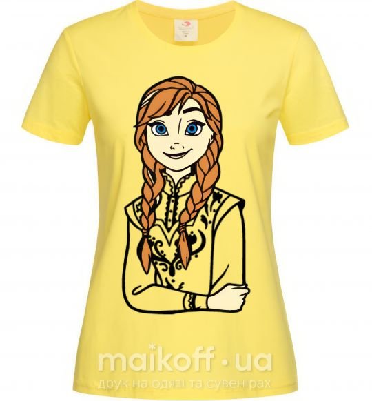 Женская футболка Анна Холодное Сердце Лимонный фото