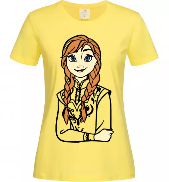 Женская футболка Анна Холодне Серце Лимонный фото