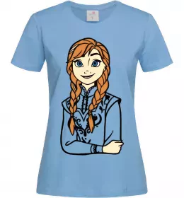 Женская футболка Анна Холодне Серце Голубой фото