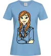 Женская футболка Анна Холодне Серце Голубой фото