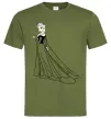 Чоловіча футболка Ельза Холодне Серце Оливковий фото