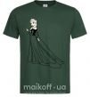 Мужская футболка Ельза Холодное Серце Темно-зеленый фото