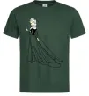 Чоловіча футболка Ельза Холодне Серце Темно-зелений фото