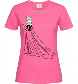 Женская футболка Ельза портрет Голубой фото