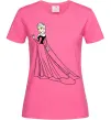 Жіноча футболка Ельза Холодне Серце Яскраво-рожевий Жіноча футболка Ельза Холодне Серце Яскраво-рожевий фото