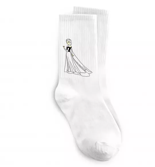 Носки Ельза Холодне Серце Белый фото