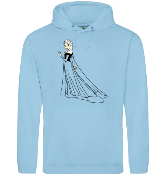 Жіноча толстовка (худі) Ельза Холодне Серце Блакитний фото