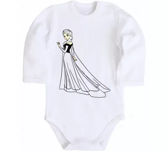 Детский боди Ельза Холодне Серце Белый фото