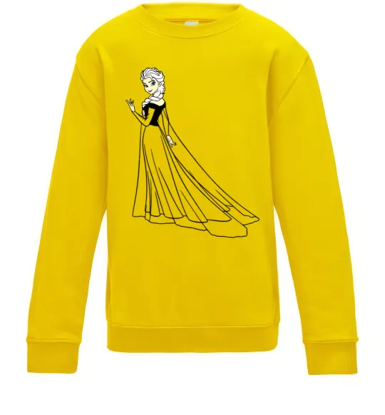 Детский Свитшот Ельза Холодне Серце Солнечно желтый фото