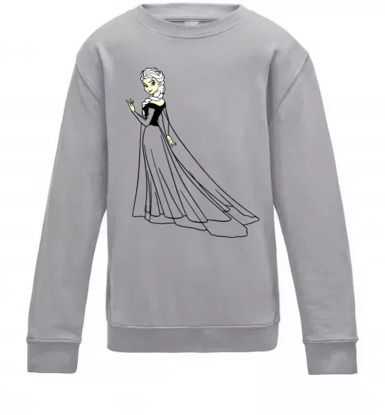 Детский Свитшот Ельза Холодне Серце Серый меланж фото