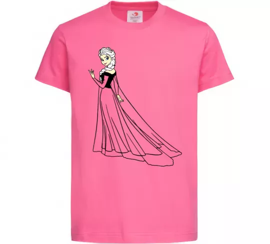 Детская футболка Ельза Холодне Серце Ярко-розовый фото