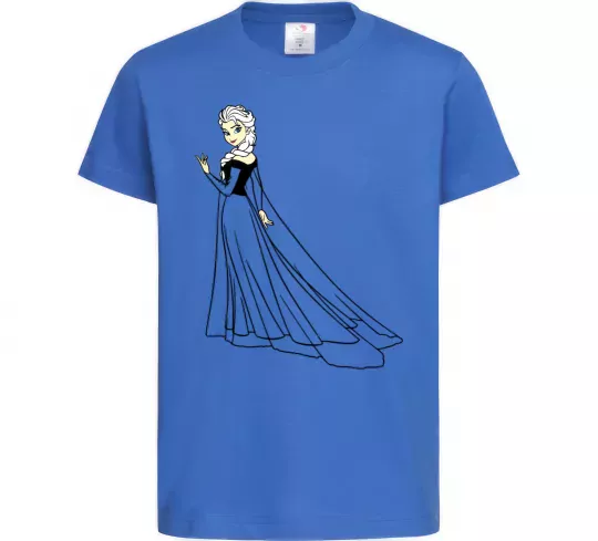 Детская футболка Ельза Холодне Серце Ярко-синий фото