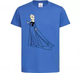 Детская футболка Ельза Холодне Серце Ярко-синий фото